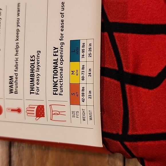 ClimateRight by Cuddl Duds Spiderman Boys Thermal Set Size Large 10/12 - Picture 8 of 11
